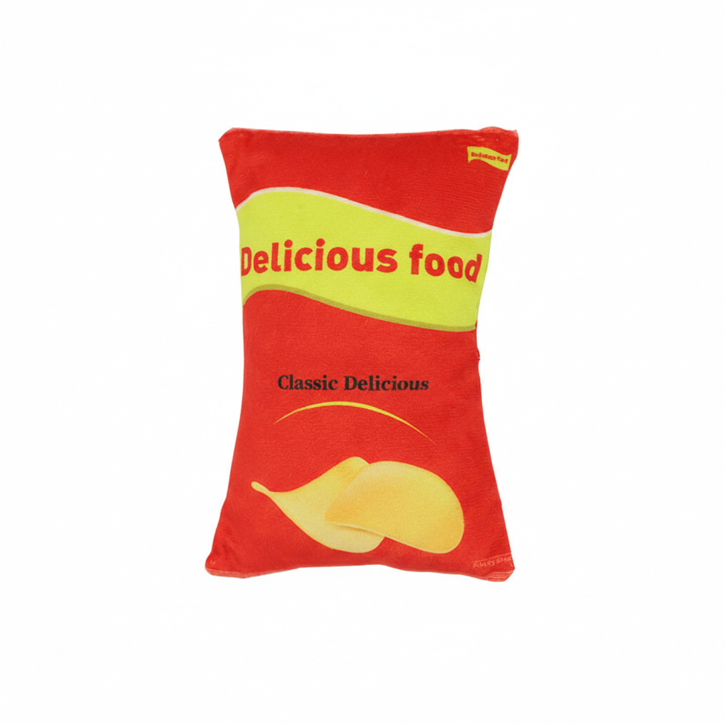 Creative Simulation Snack Bag Squeaky Potato Chip Interactive Dog Toy