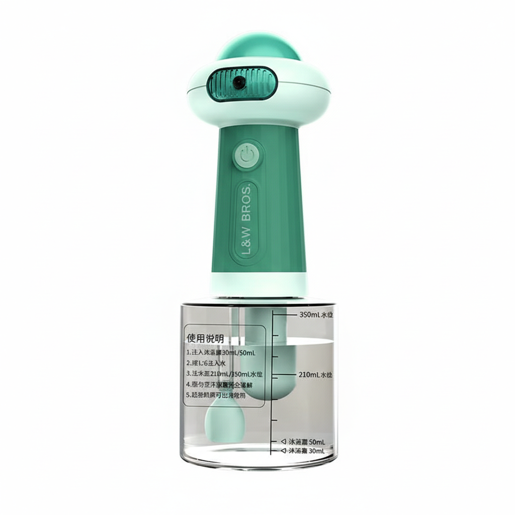 Rechargeable Pet Shower Bubble Machine Foaming Bottle