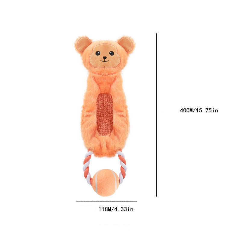 Tennis Pull Tab Collection Interactive Teeth Grinding and Cleaning Dog Toy