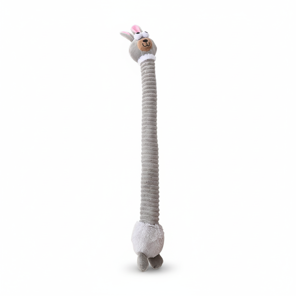 Squeaky Interactive Long-Neck Dental Chew Dog Toy