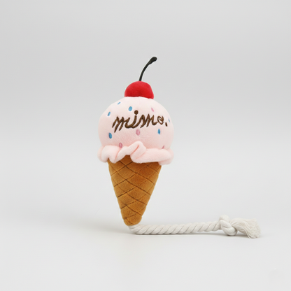 Pastel-Peak Interactive Ice Cream Dental Molar Pet Sound Toy