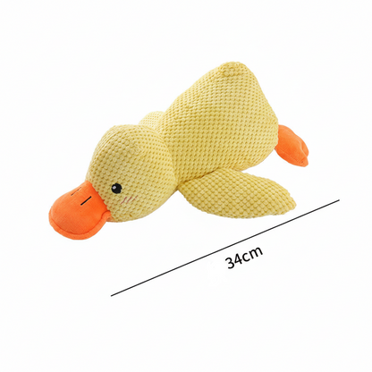 Pet Simulation Yellow Duck Quack Sound Interactive Molar Bite Toy