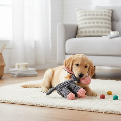 Donkey Collection Interactive Teeth Grinding and Cleaning Plush Dog Toys