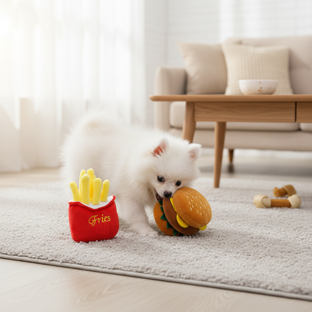 The Gourmet Snack Collection Professional Squeaky Plush Series