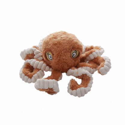 Octo-Plush Interactive Pet Teeth Grinding Cleaning Toy