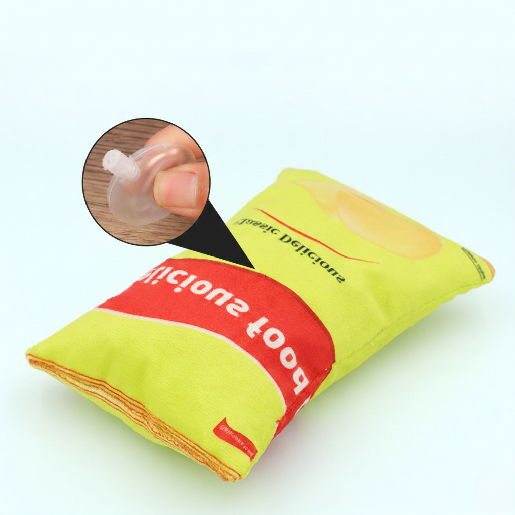 Creative Simulation Snack Bag Squeaky Potato Chip Interactive Dog Toy
