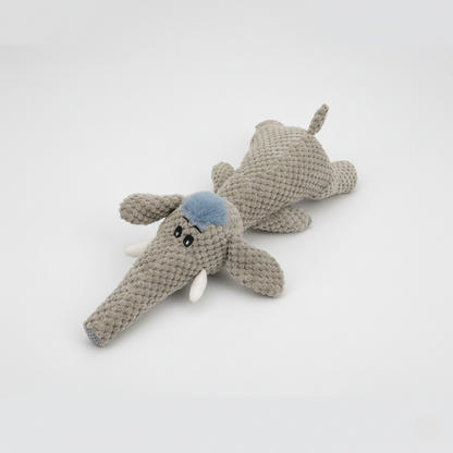 Elephant Silhouette Interactive High-Resonance Squeaky Dog Toy