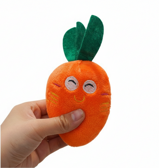 Vitamin-Vibe Carrot Series Interactive Molar Bite Resistant Plush