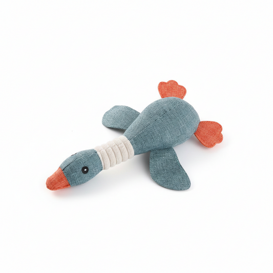 Rugged Canvas Duck Interactive Dental Pet Toy