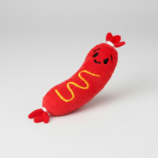 Artisanal Hot Dog Series Interactive Molar Bite Resistant Plush