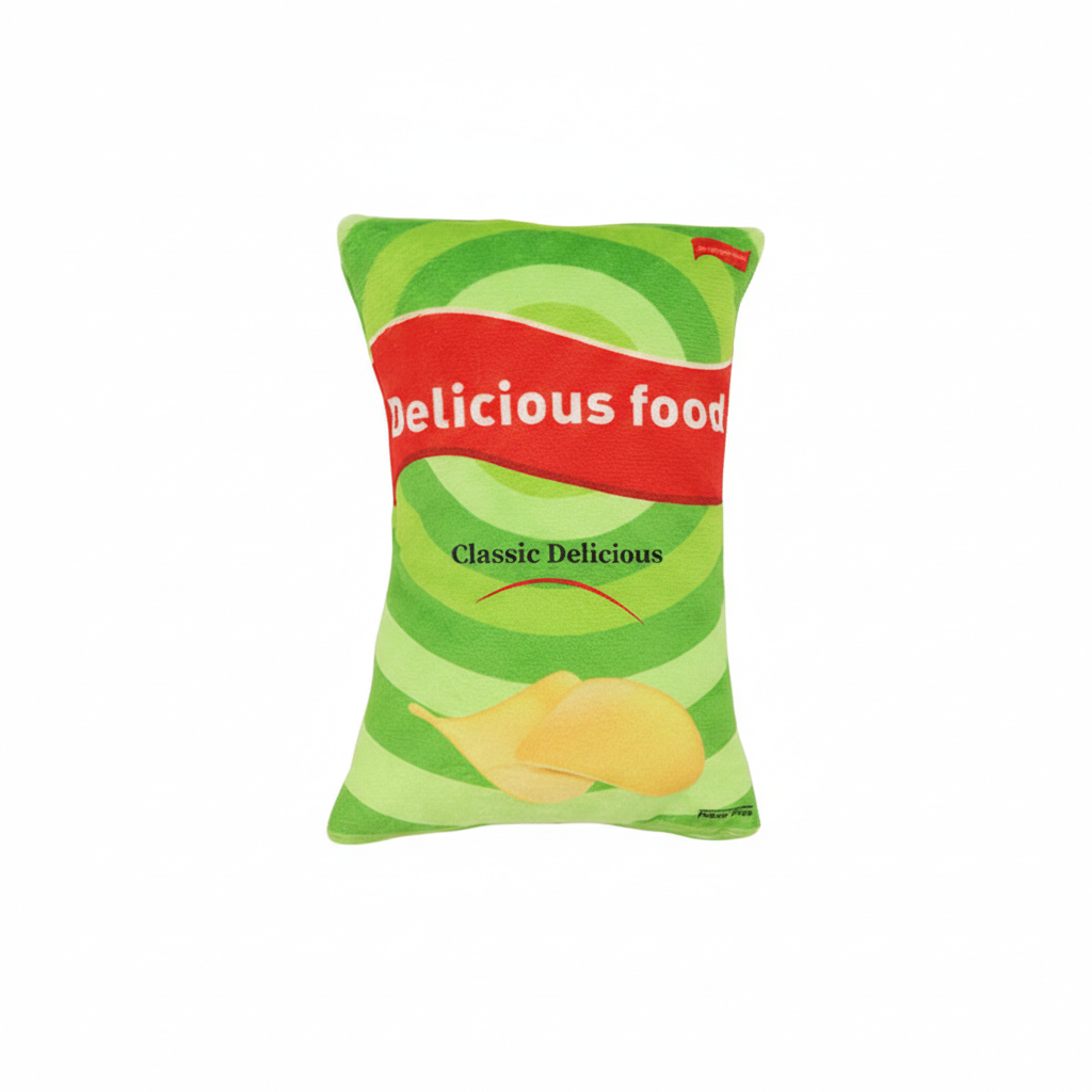 Creative Simulation Snack Bag Squeaky Potato Chip Interactive Dog Toy