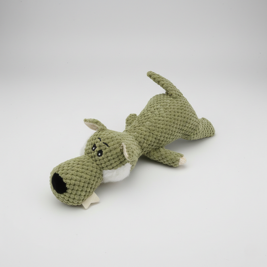 Pet Simulation Wolf Plush Squeaky Molar Bite Resistant Toy