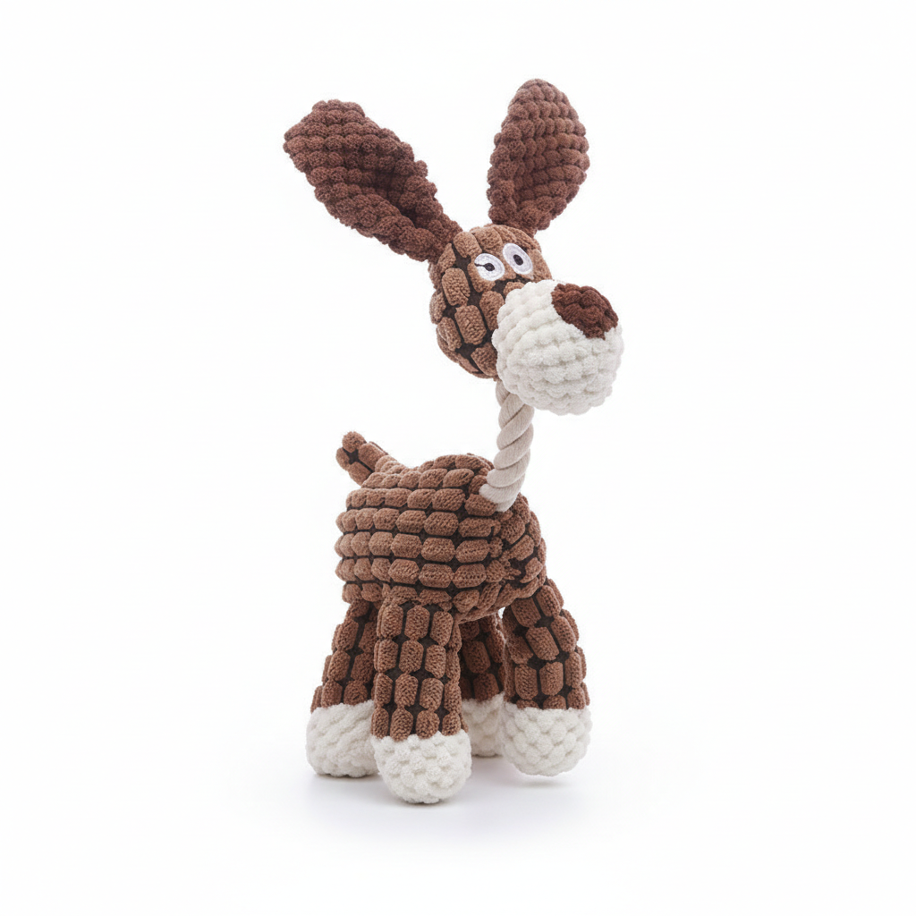 Donkey Collection Interactive Teeth Grinding and Cleaning Plush Dog Toys