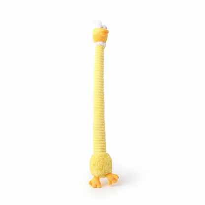 Squeaky Interactive Long-Neck Dental Chew Dog Toy
