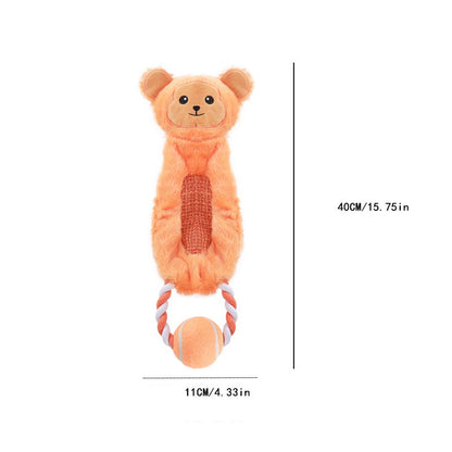 Tennis Pull Tab Collection Interactive Teeth Grinding and Cleaning Dog Toy