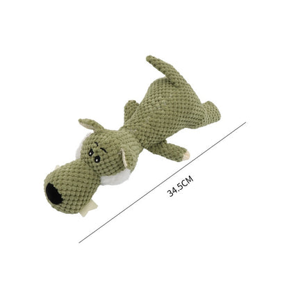 Pet Simulation Wolf Plush Squeaky Molar Bite Resistant Toy