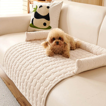 Calming Pet Sleeping Mats with Integrated Pillow