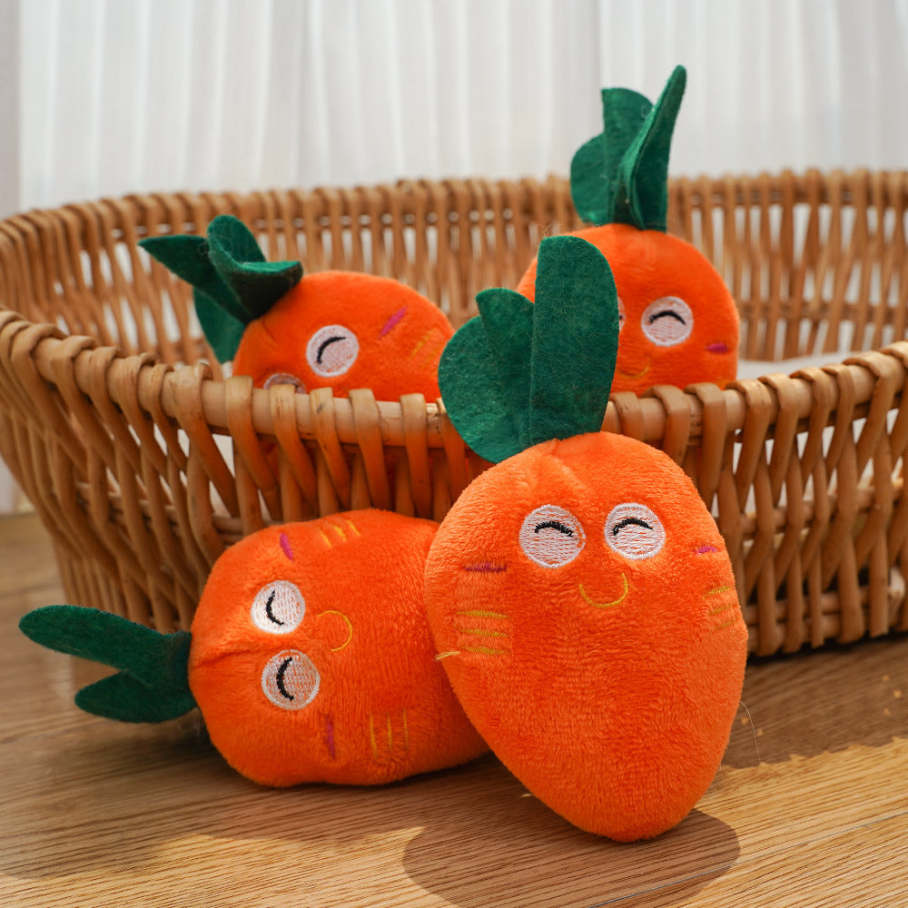 Vitamin-Vibe Carrot Series Interactive Molar Bite Resistant Plush