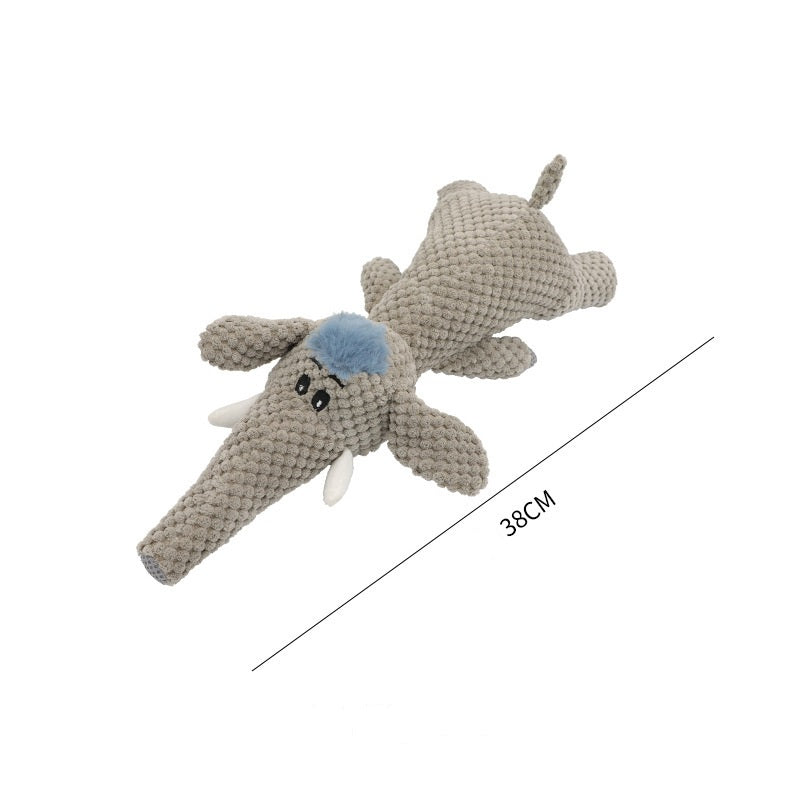 Elephant Silhouette Interactive High-Resonance Squeaky Dog Toy