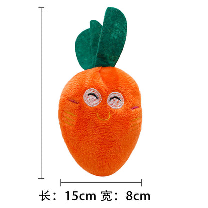 Vitamin-Vibe Carrot Series Interactive Molar Bite Resistant Plush