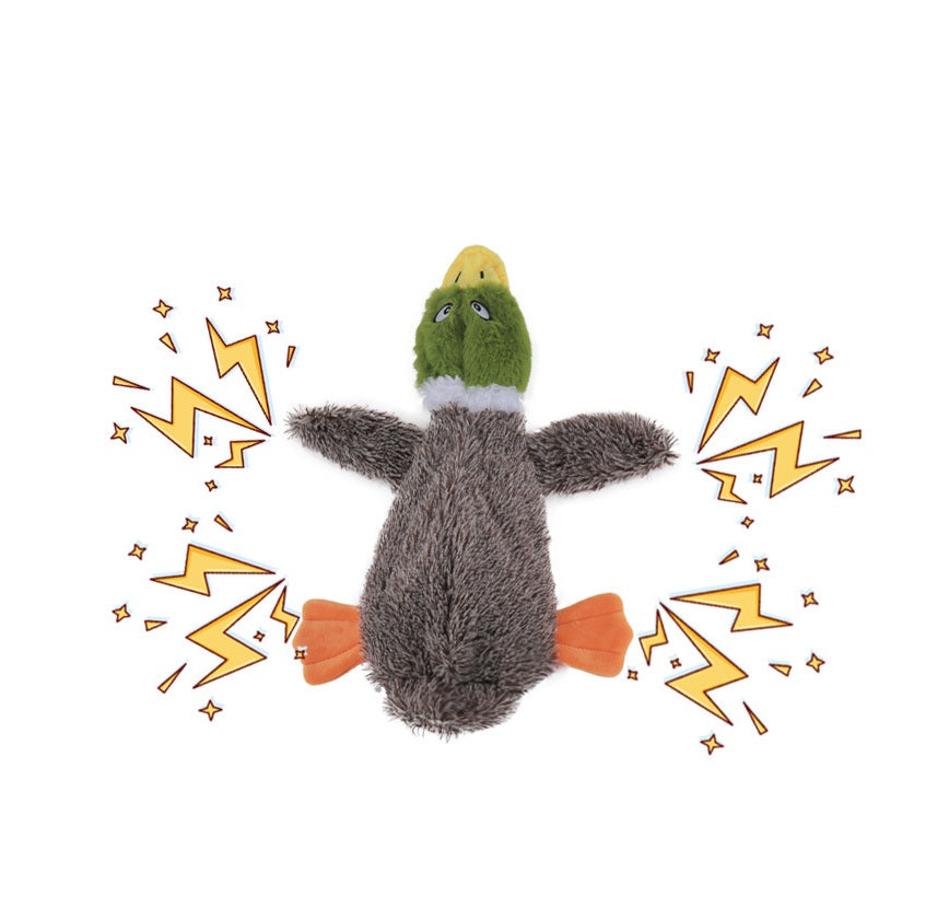 Wild Duck Squeaking Paper Entertainment Toy For Self Play And Engagement