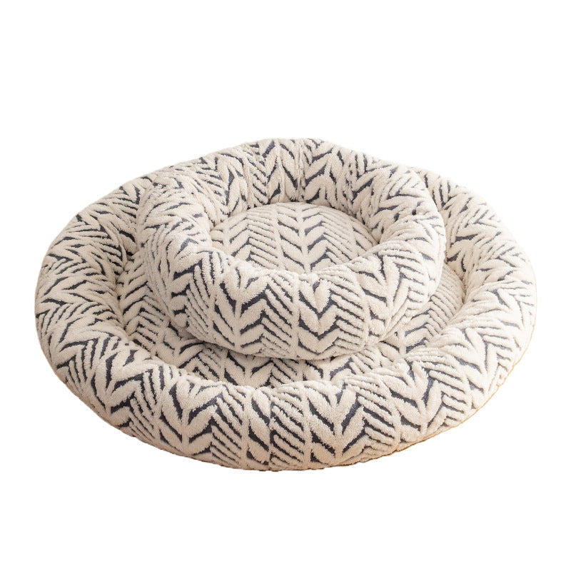 Plush Circular Nest Bed Pet Mat