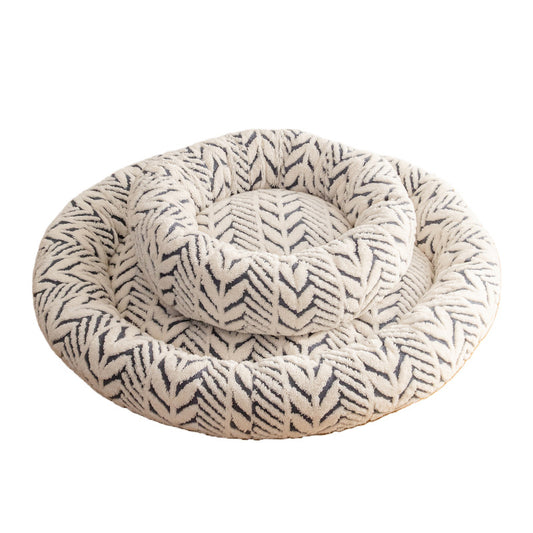 Plush Circular Nest Bed Pet Mat
