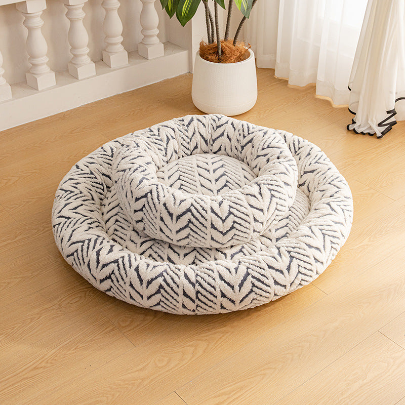 Plush Circular Nest Bed Pet Mat