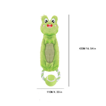 Tennis Pull Tab Collection Interactive Teeth Grinding and Cleaning Dog Toy