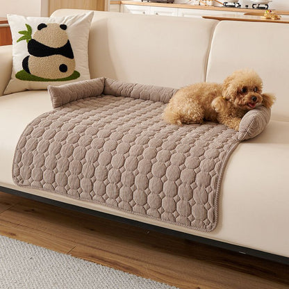 Calming Pet Sleeping Mats with Integrated Pillow
