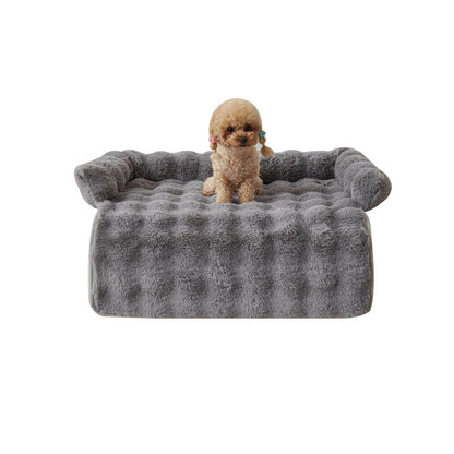 PawLabs™ 2-in-1 Premium Sofa Protector & Calming Dog Bed