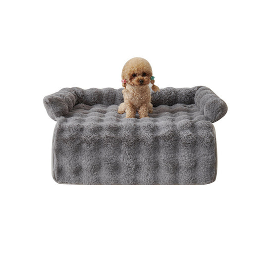 PawLabs™ 2-in-1 Premium Sofa Protector & Calming Dog Bed