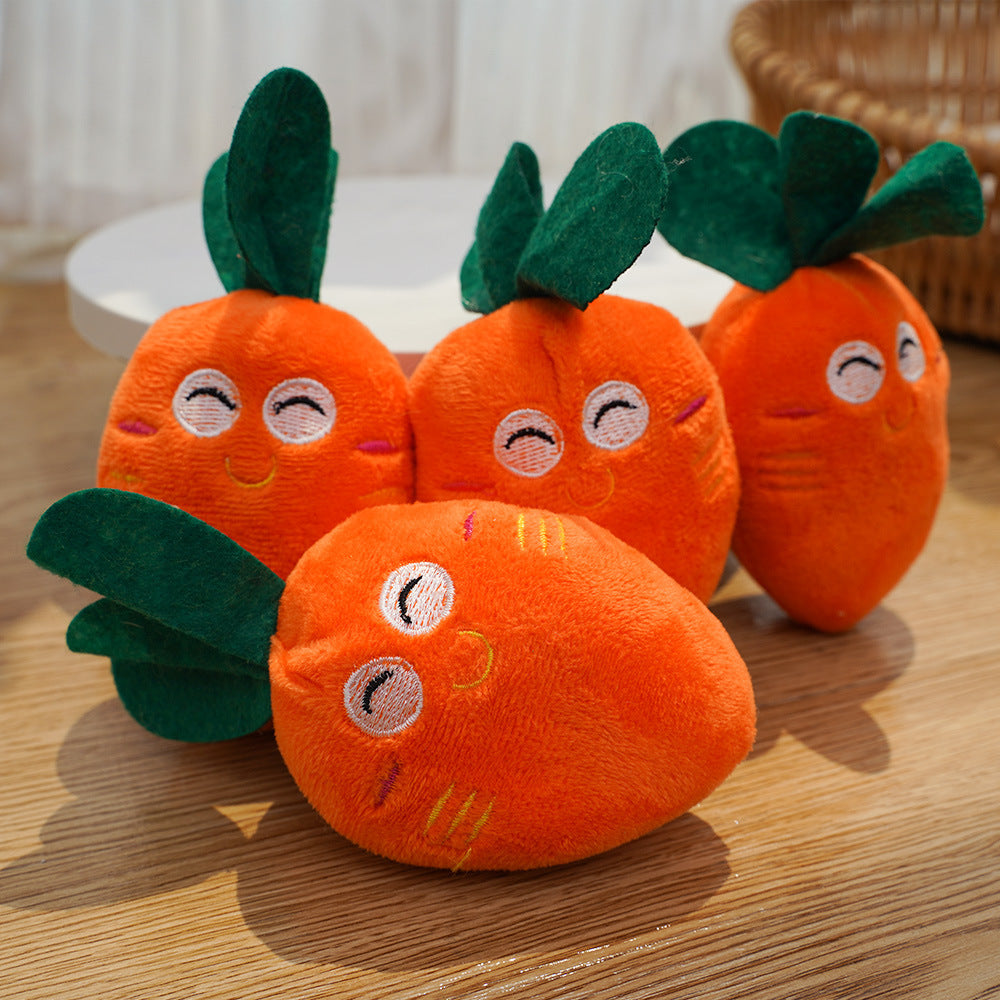 Vitamin-Vibe Carrot Series Interactive Molar Bite Resistant Plush