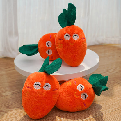 Vitamin-Vibe Carrot Series Interactive Molar Bite Resistant Plush