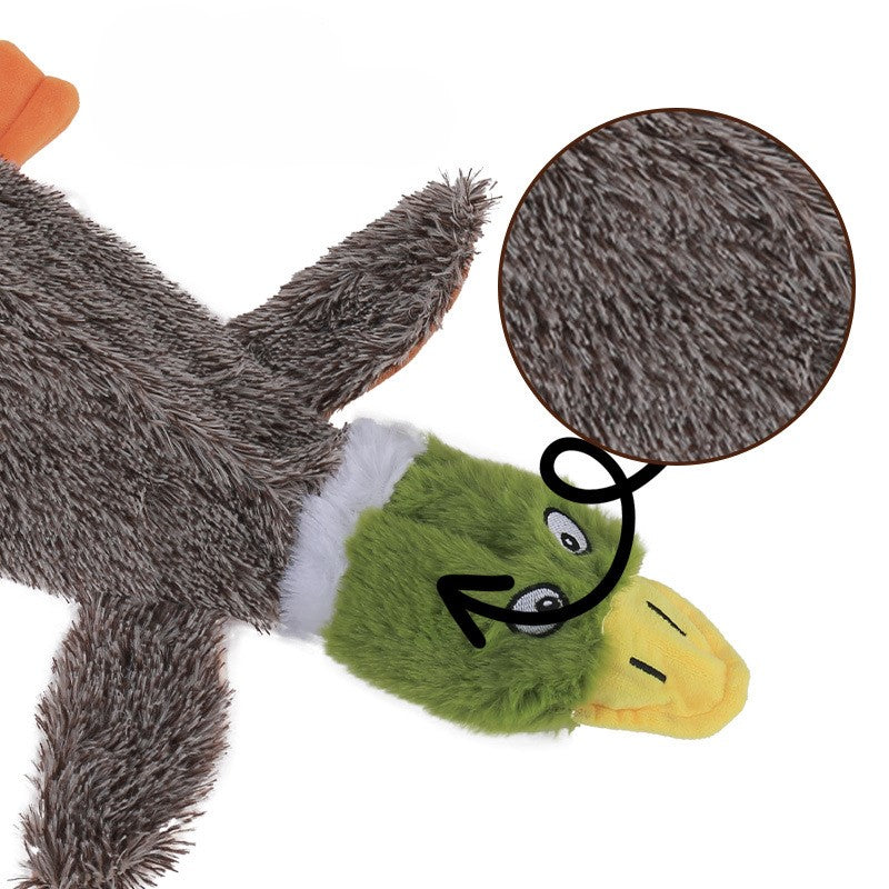 Wild Duck Squeaking Paper Entertainment Toy For Self Play And Engagement